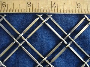 Double Diagonal Antique Bronze Plated