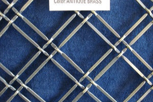 Double Diagonal Antique Brass Plated