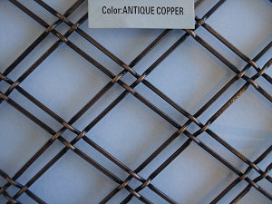 Double Diagonal Antique Copper Plated