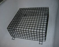 Black PVC Roof Vent Cover – 1" x 1" Openings